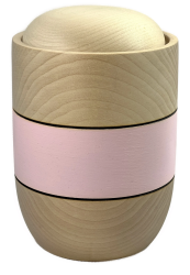 Preview: Tierune aus massivem Lindenholz mit Zierstreifen